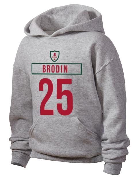 Home Jersey Jonas Brodin Youth Hooded Sweatshirt | Swagsta