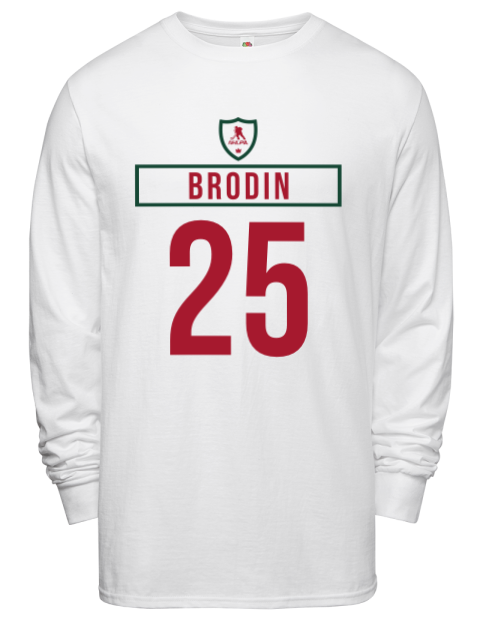 Home Jersey Jonas Brodin Men's Long-Sleeve T-Shirt | Swagsta