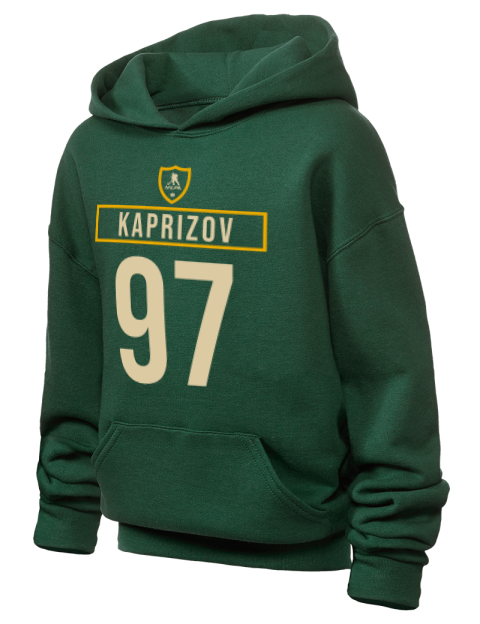 Away Jersey Kirill Kaprizov Youth Hooded Sweatshirt | Swagsta
