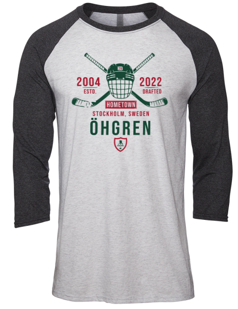 Classic Heritage Liam Ohgren Unisex Premium Three-Quarter Raglan T-Shirt | Swagsta