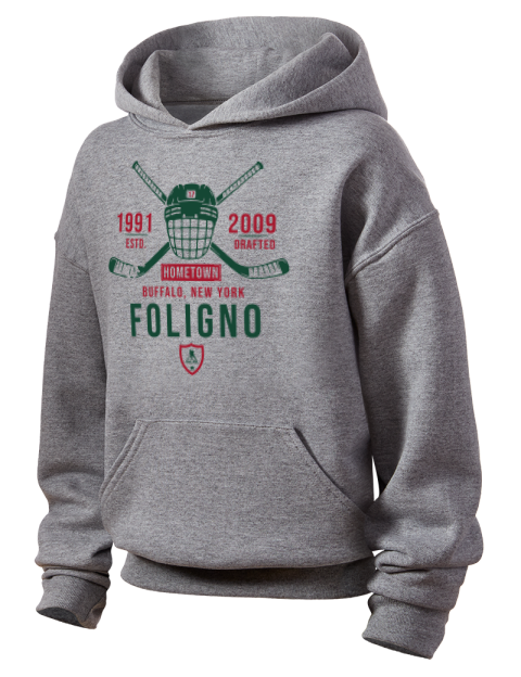 Classic Heritage Marcus Foligno Youth Hooded Sweatshirt | Swagsta