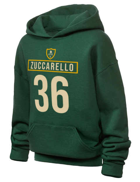 Away Jersey Mats Zuccarello Youth Hooded Sweatshirt | Swagsta