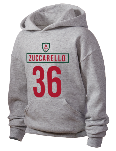 Home Jersey Mats Zuccarello Youth Hooded Sweatshirt | Swagsta
