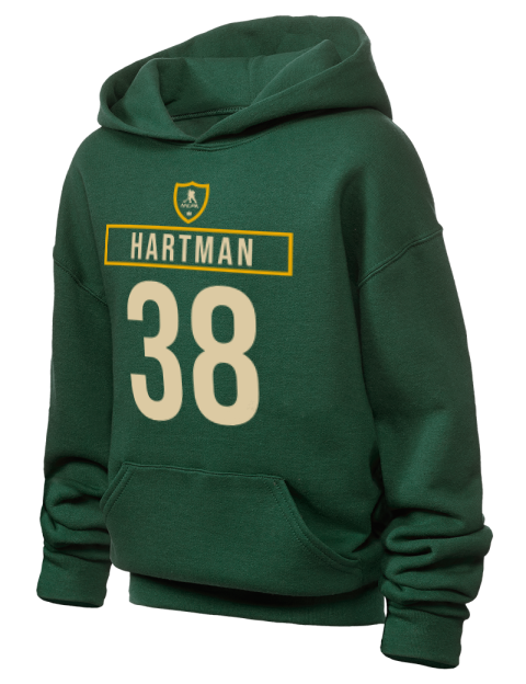 Away Jersey Ryan Hartman Youth Hooded Sweatshirt | Swagsta