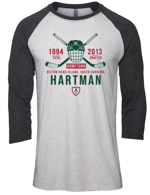 Classic Heritage Ryan Hartman Unisex Premium Three-Quarter Raglan T-Shirt | Swagsta