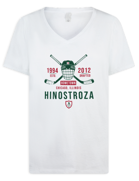 Classic Heritage Vincent Hinostroza Premium Ladies V-Neck T-Shirt | Swagsta