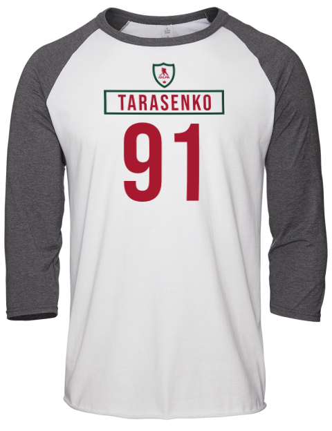 Home Jersey Vladimir Tarasenko Unisex Premium Three-Quarter Raglan T-Shirt | Swagsta