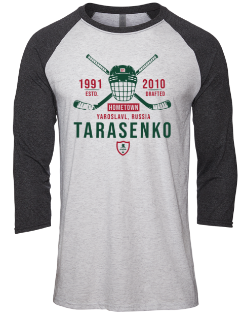 Classic Heritage Vladimir Tarasenko Unisex Premium Three-Quarter Raglan T-Shirt | Swagsta