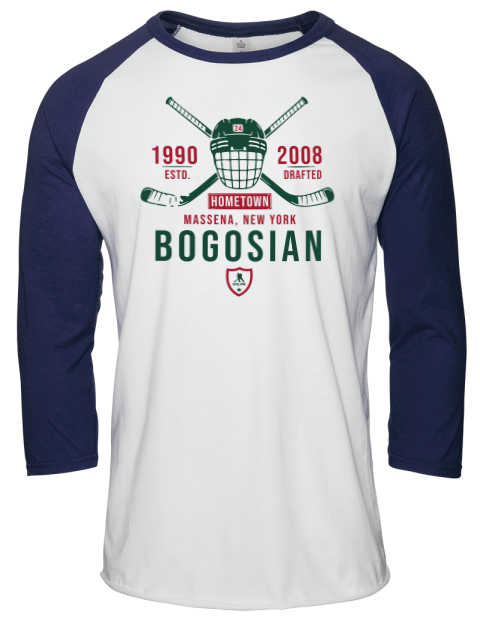 Classic Heritage Zach Bogosian Unisex Premium Three-Quarter Raglan T-Shirt | Swagsta