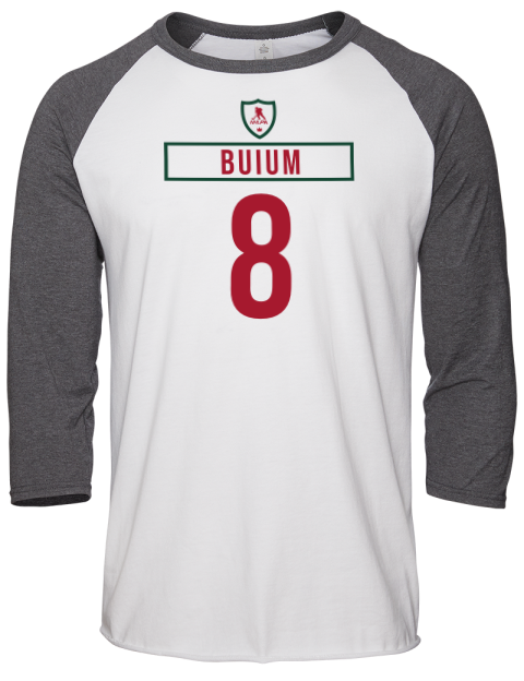 Home Jersey Zeev Buium Unisex Premium Three-Quarter Raglan T-Shirt | Swagsta