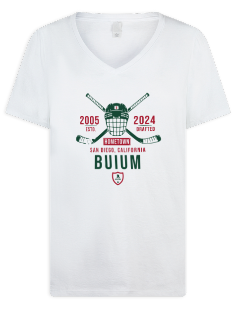 Classic Heritage Zeev Buium Premium Ladies V-Neck T-Shirt | Swagsta