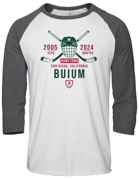 Classic Heritage Zeev Buium Unisex Premium Three-Quarter Raglan T-Shirt | Swagsta