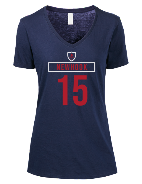 Away Jersey Alex Newhook Premium Ladies V-Neck T-Shirt | Swagsta