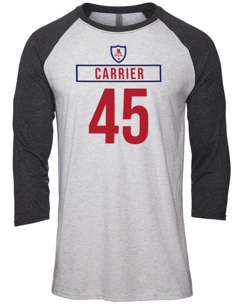 Home Jersey Alexandre Carrier Unisex Premium Three-Quarter Raglan T-Shirt | Swagsta