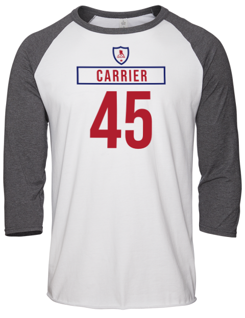 Home Jersey Alexandre Carrier Unisex Premium Three-Quarter Raglan T-Shirt | Swagsta
