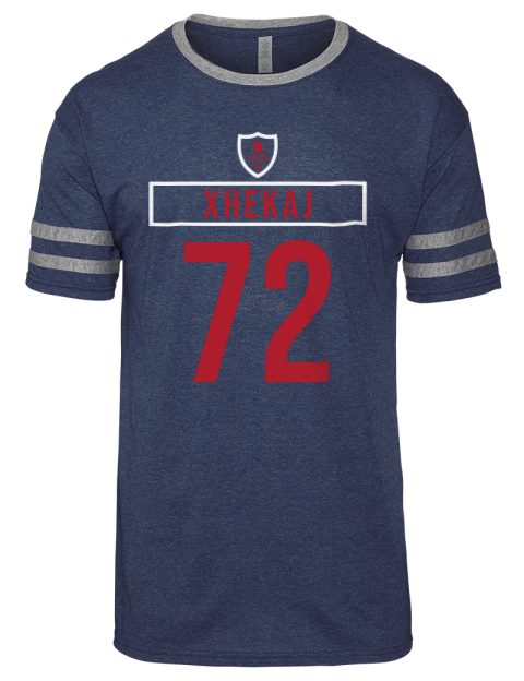 Away Jersey Arber Xhekaj Men's Tri-Blend T-Shirt | Swagsta