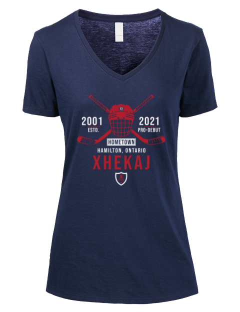 Heritage Arber Xhekaj Premium Ladies V-Neck T-Shirt | Swagsta