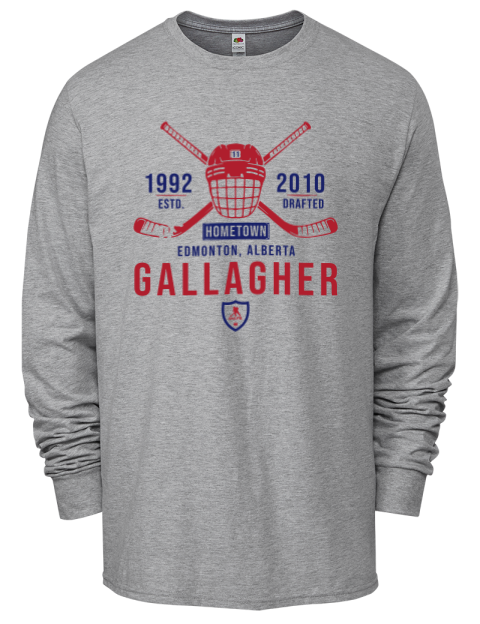 Classic Heritage Brendan Gallagher Men's Long-Sleeve T-Shirt | Swagsta