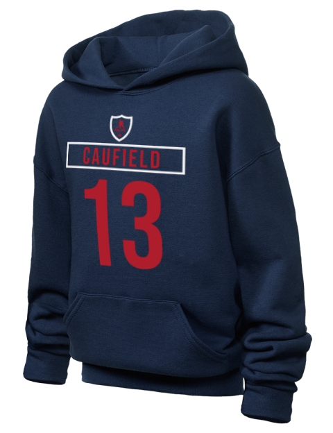 Away Jersey Cole Caufield Youth Hooded Sweatshirt | Swagsta