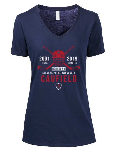Heritage Cole Caufield Premium Ladies V-Neck T-Shirt | Swagsta