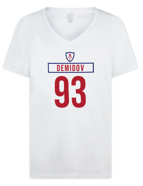 Home Jersey Ivan Demidov Premium Ladies V-Neck T-Shirt | Swagsta