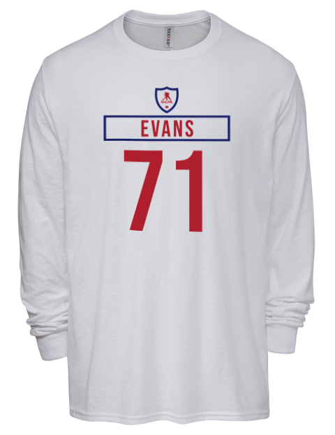 Home Jersey Jake Evans Men's Premium Blend Long Sleeve-T-Shirt | Swagsta