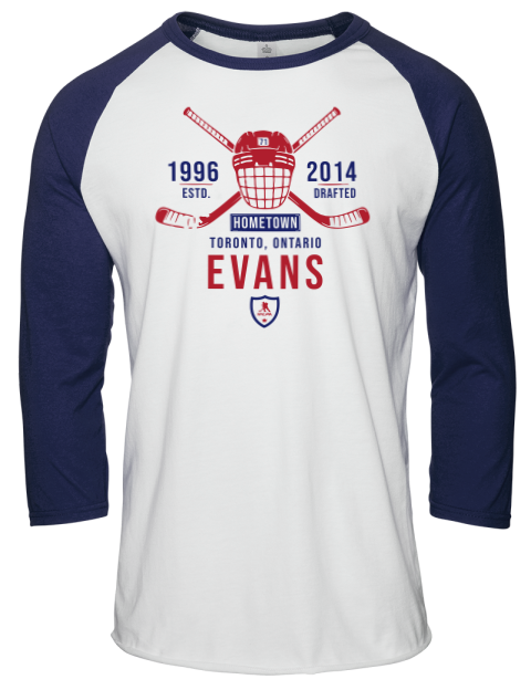 Classic Heritage Jake Evans Unisex Premium Three-Quarter Raglan T-Shirt | Swagsta