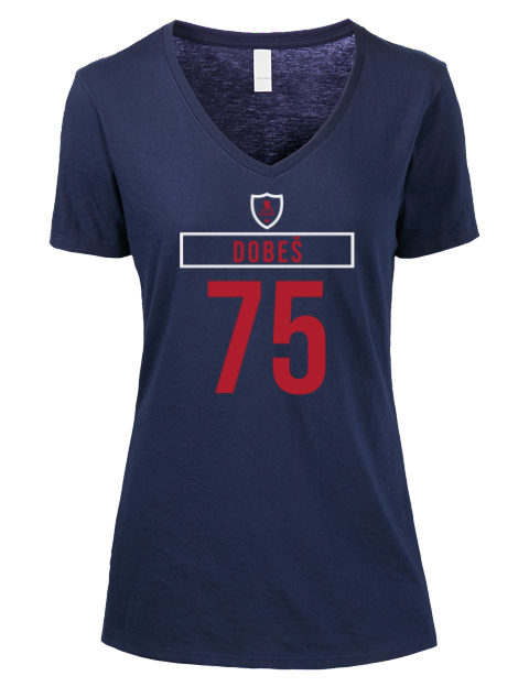 Away Jersey Jakub Dobes Premium Ladies V-Neck T-Shirt | Swagsta