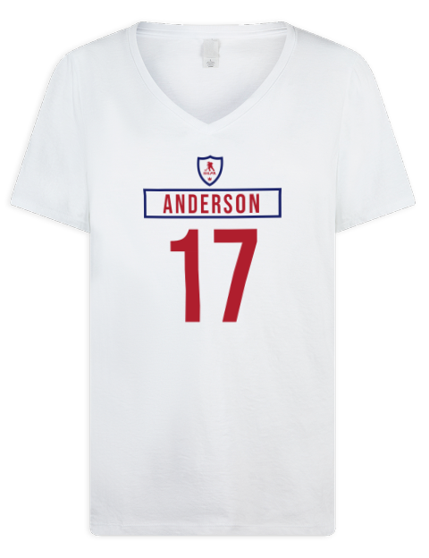 Home Jersey Josh Anderson Premium Ladies V-Neck T-Shirt | Swagsta