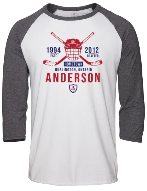 Classic Heritage Josh Anderson Unisex Premium Three-Quarter Raglan T-Shirt | Swagsta