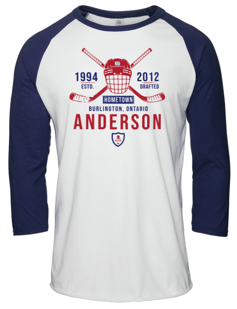 Classic Heritage Josh Anderson Unisex Premium Three-Quarter Raglan T-Shirt | Swagsta