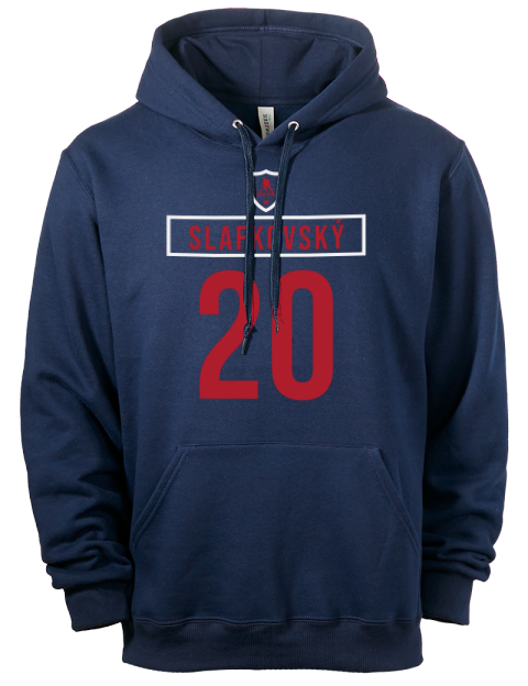 Away Jersey Juraj Slafkovsky Eco Premium Unisex Hooded Sweatshirt | Swagsta
