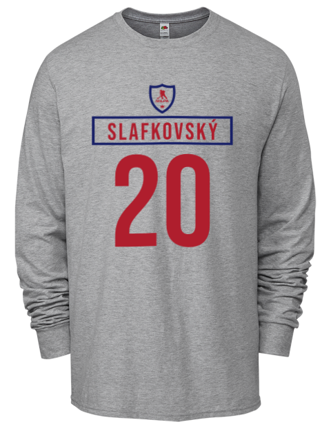 Home Jersey Juraj Slafkovsky Men's Long-Sleeve T-Shirt | Swagsta