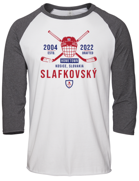 Classic Heritage Juraj Slafkovsky Unisex Premium Three-Quarter Raglan T-Shirt | Swagsta