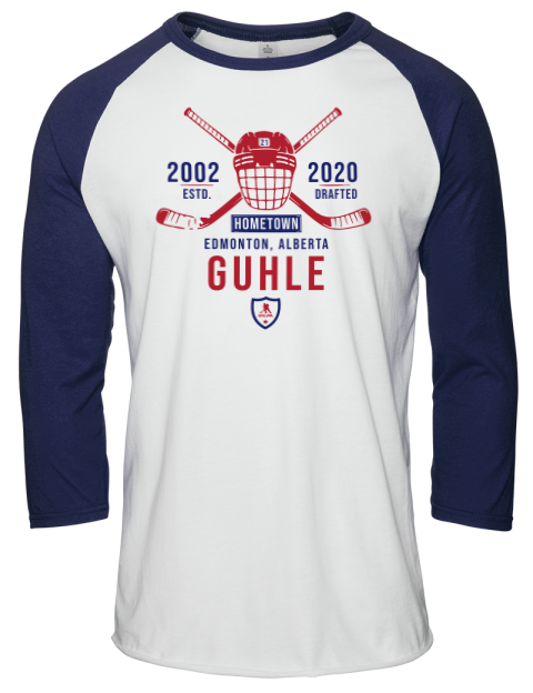 Classic Heritage Kaiden Guhle Unisex Premium Three-Quarter Raglan T-Shirt | Swagsta