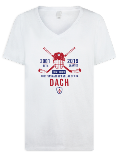 Classic Heritage Kirby Dach Premium Ladies V-Neck T-Shirt | Swagsta