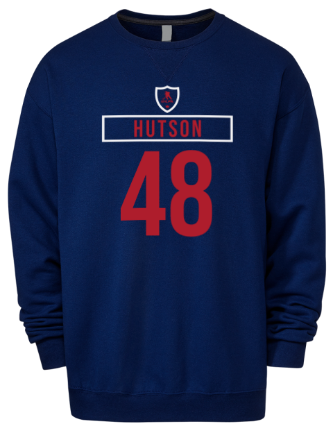 Away Jersey Lane Hutson Premium Unisex Crewneck Sweatshirt | Swagsta