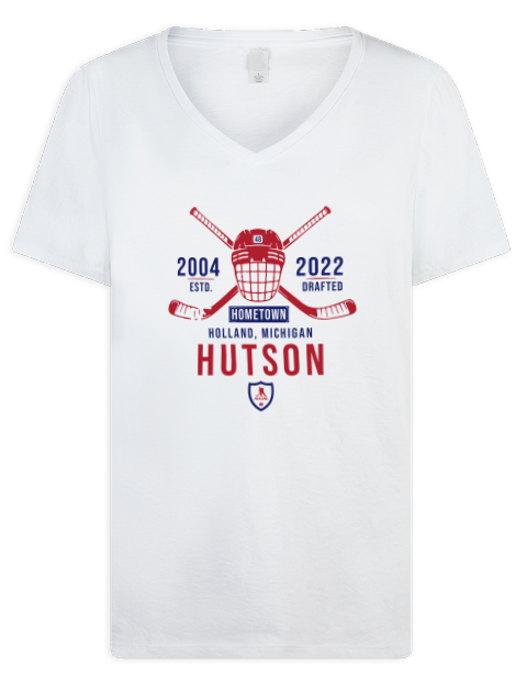 Classic Heritage Lane Hutson Premium Ladies V-Neck T-Shirt | Swagsta