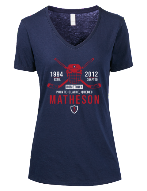 Heritage Michael Matheson Premium Ladies V-Neck T-Shirt | Swagsta