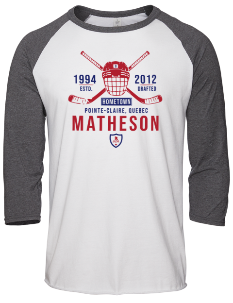 Classic Heritage Michael Matheson Unisex Premium Three-Quarter Raglan T-Shirt | Swagsta