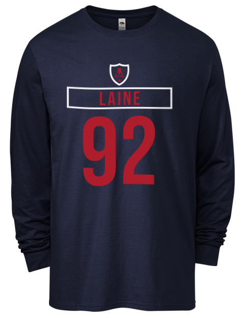 Away Jersey Patrik Laine Men's Long-Sleeve T-Shirt | Swagsta