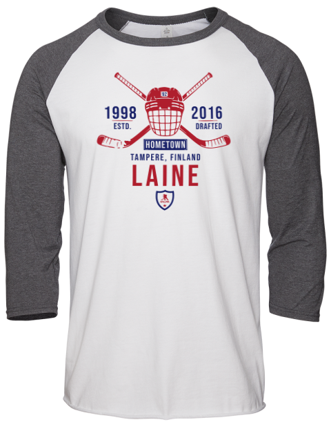 Classic Heritage Patrik Laine Unisex Premium Three-Quarter Raglan T-Shirt | Swagsta
