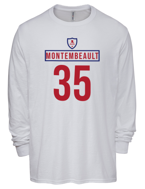 Home Jersey Samuel Montembeault Men's Premium Blend Long Sleeve-T-Shirt | Swagsta