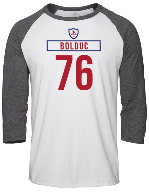Home Jersey Zachary Bolduc Unisex Premium Three-Quarter Raglan T-Shirt | Swagsta