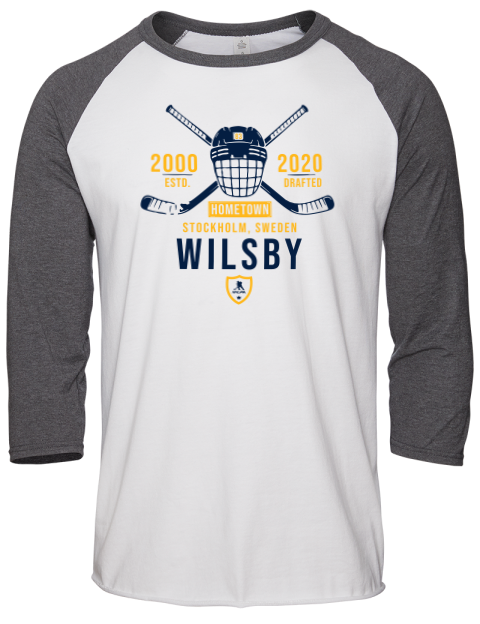 Classic Heritage Adam Wilsby Unisex Premium Three-Quarter Raglan T-Shirt | Swagsta
