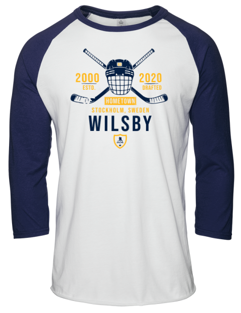 Classic Heritage Adam Wilsby Unisex Premium Three-Quarter Raglan T-Shirt | Swagsta