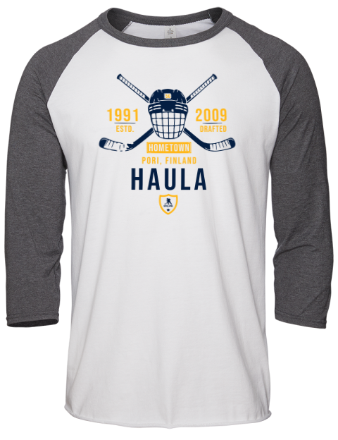 Classic Heritage Erik Haula Unisex Premium Three-Quarter Raglan T-Shirt | Swagsta