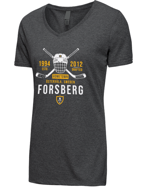 Heritage Filip Forsberg Premium Ladies V-Neck T-Shirt | Swagsta