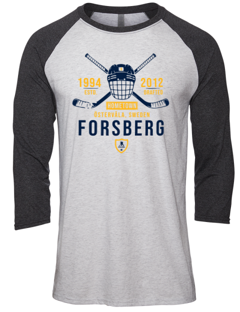 Classic Heritage Filip Forsberg Unisex Premium Three-Quarter Raglan T-Shirt | Swagsta