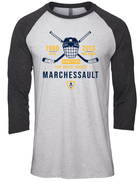Classic Heritage Jonathan Marchessault Unisex Premium Three-Quarter Raglan T-Shirt | Swagsta